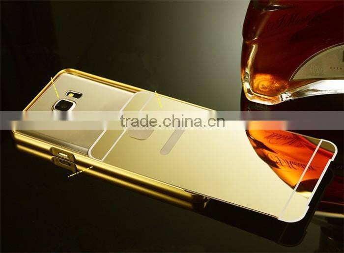 For Samsung Note 5 Case Cover Luxury Mirror 2 in 1 Metal
