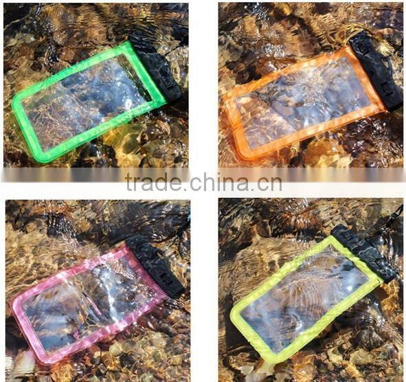 Swimming drifting diving touch screen pvc waterproof pouch