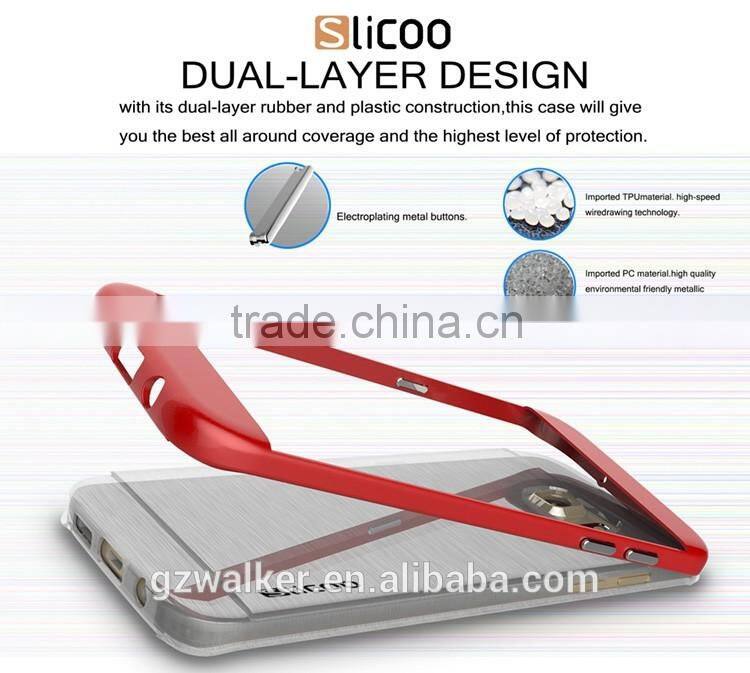 Electroplating drawing transparent for Slicoo soft TPU 0.3mm phone Back Cover Case for samsung galaxy s7 s7 edge