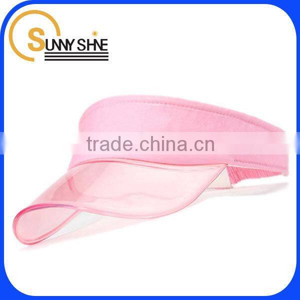 Sunny Shine custom wholesale plastic brim sun visor hat