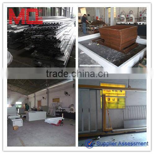 China upvc double sliding window with flyscreen