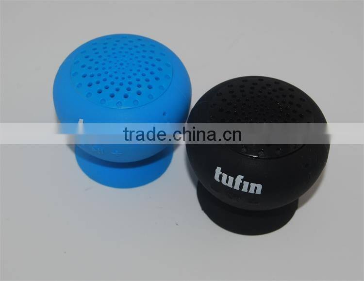 Silicon Mini Handfree Stereo Bluetooth Wireless Sucker Speaker for Mobile Phone
