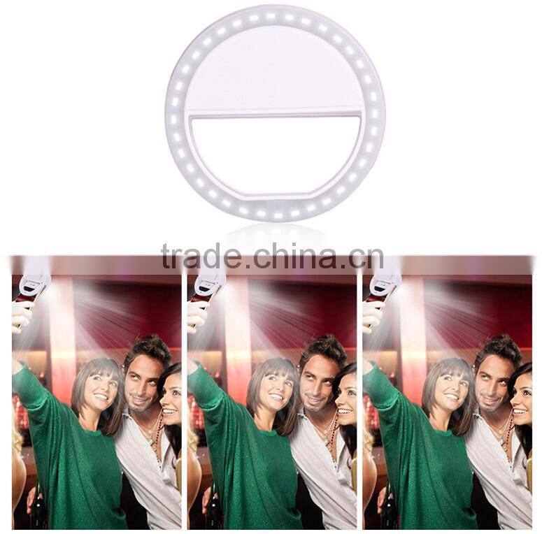 Newest LED Ring Flash Fill Selfie Light Lamp Outdoor Lighting For Mobile Phone