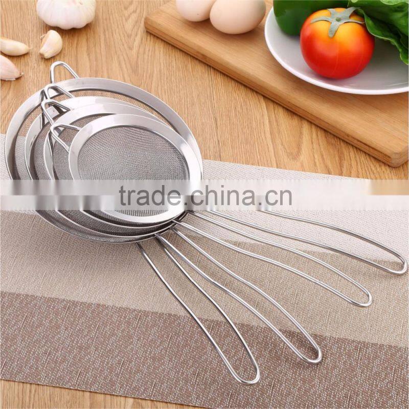 kitchen round food net leakage powder leakage resistance oil strainer