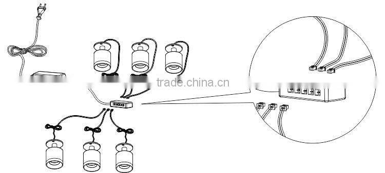 High quality DC12V aluminium body 2W round type recessed led under cabinet light nice quality