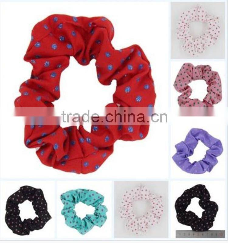Women Elastic Scrunchie Ponytail Holder Satin Hair Band Hair Rope Hoops
