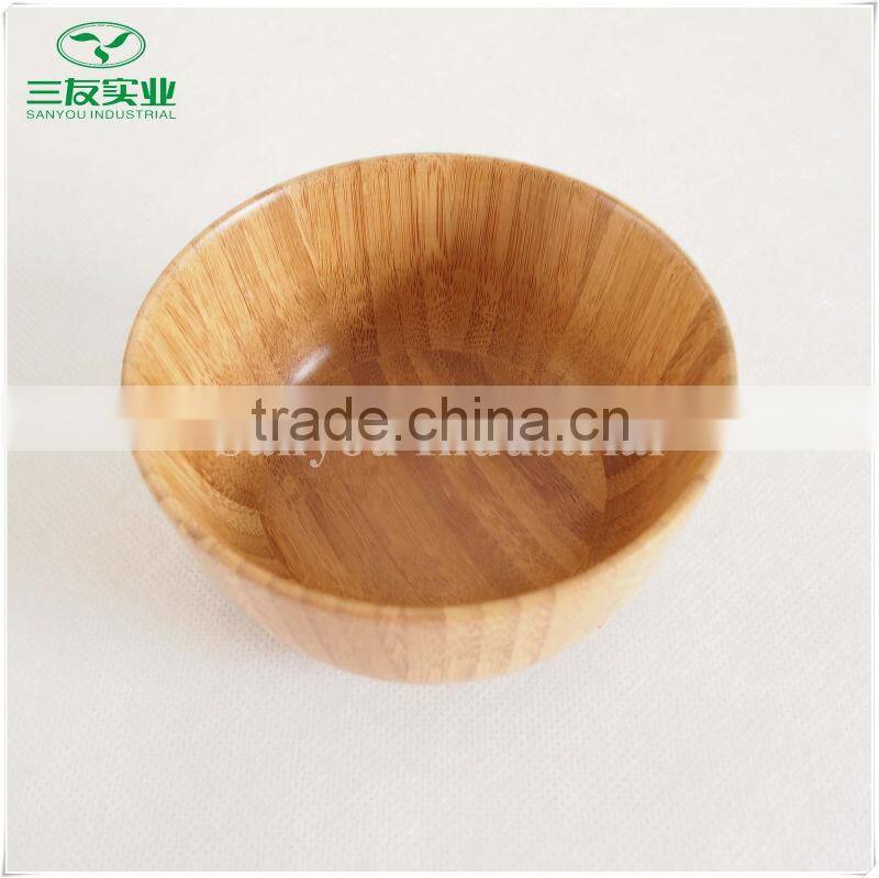 Top quality Vertical Grain Natural Color Bamboo Bowl