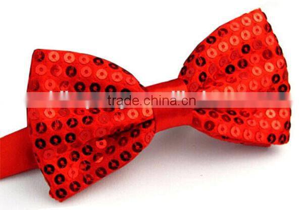 Shiny sequin bow tie