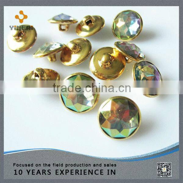 New products gold stainless steel button