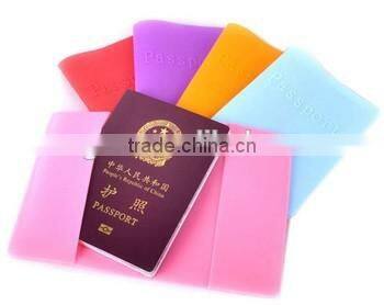 fancy colorful silicone holder for passport