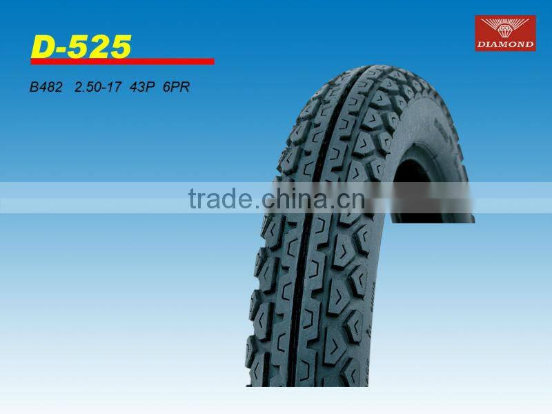 2014 new china motorcycle rear tire 2.50-17 6PR