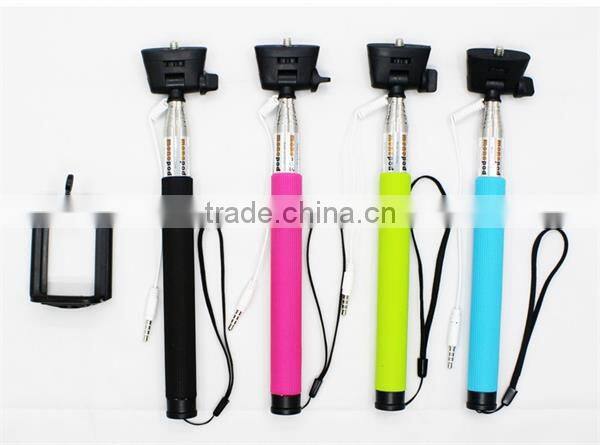 2015 Factory Price Wholesale Extendable Handheld Mobile Monopod Selfie Timer Stick Z07-7