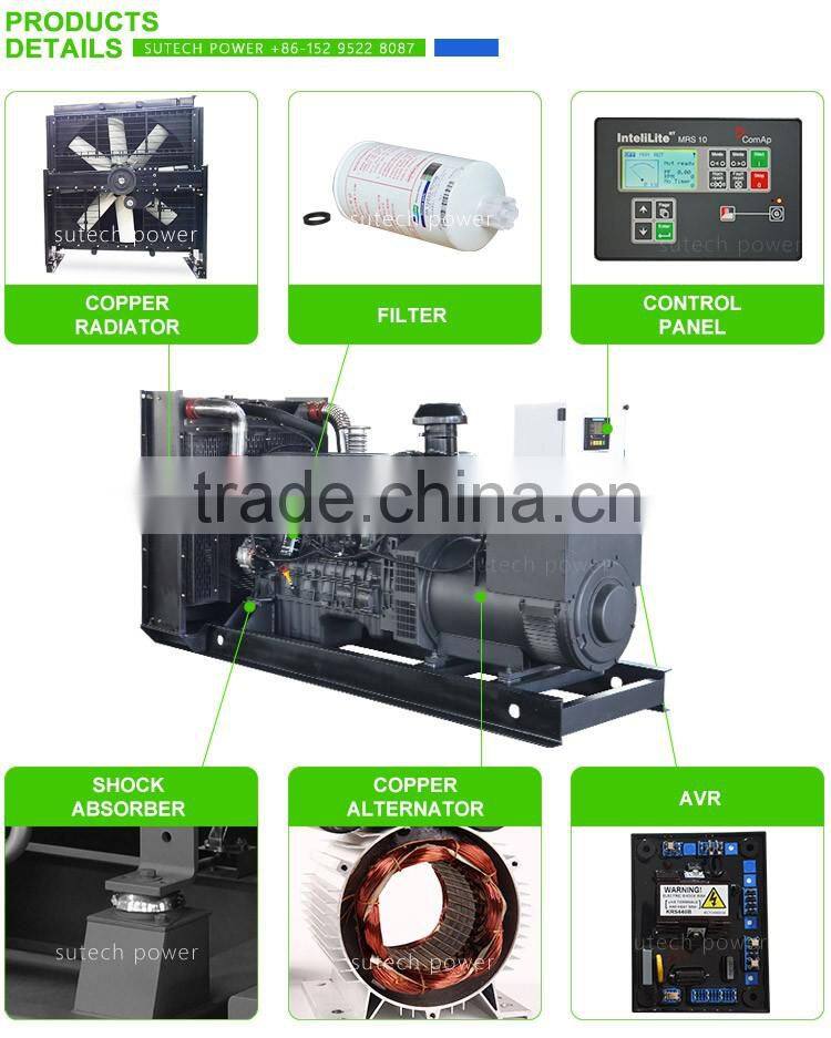 Good price 375Kva silent generator set, powered by NTAA855-G7 engine