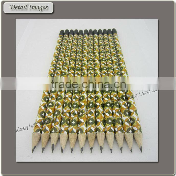 7 Inches Custom Printed HB Pencil With Black Eraser