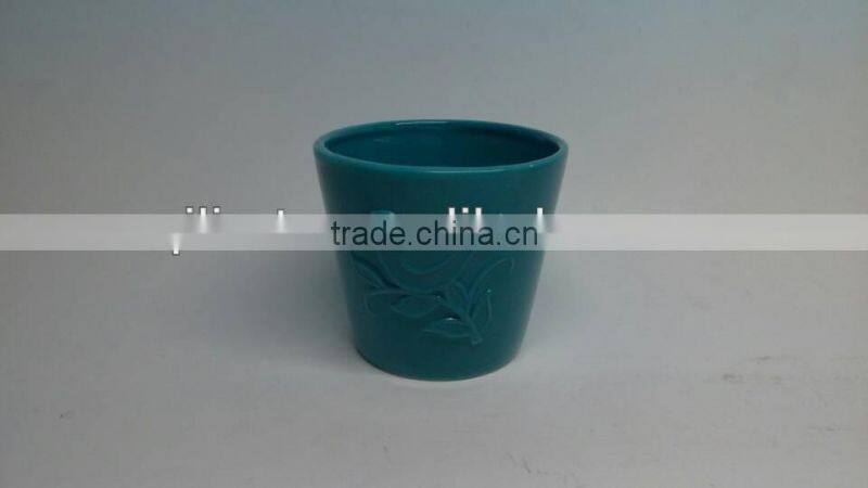 indoor pot ceramic glazed pottery planter planters
