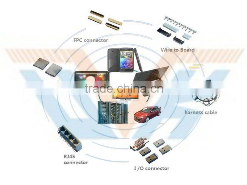 1.00 mm Pitch Pin Header Dual Row Right Angle Dip Type