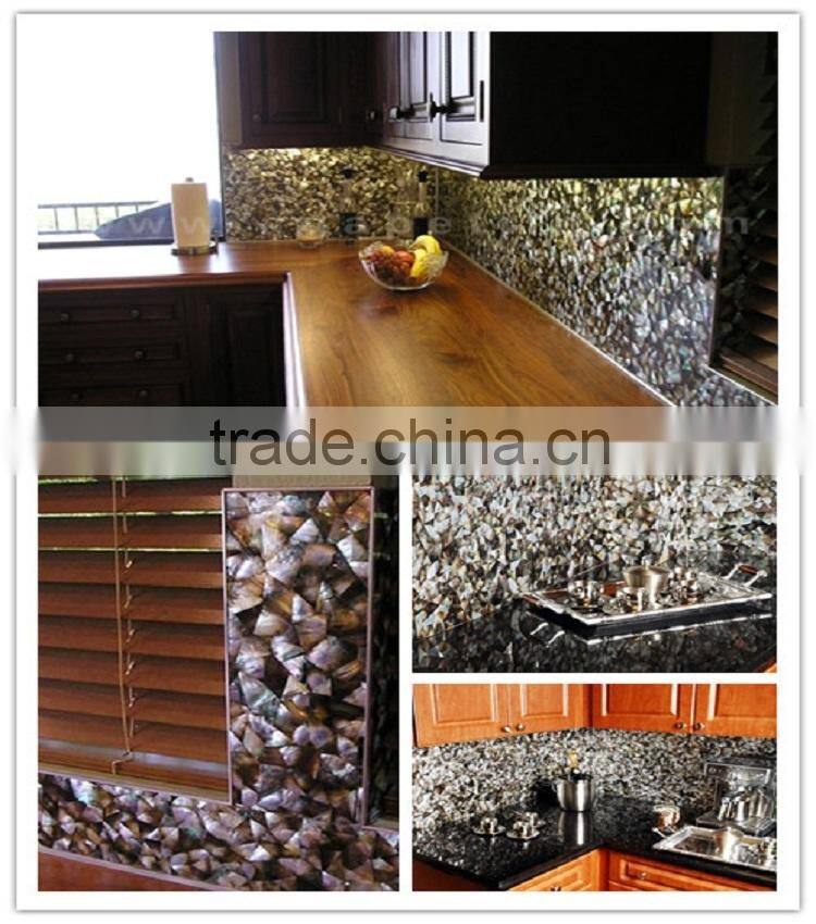 beauty natural black mother of pearl seashell mosaic table top