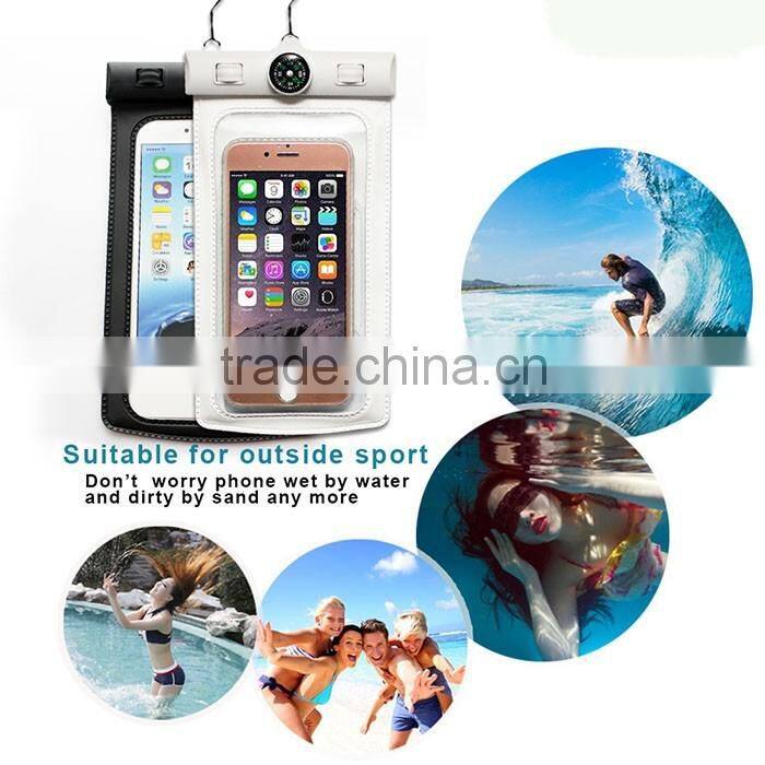 High quality eco-friendly 100% seal PVC waterproof mobile phone bag