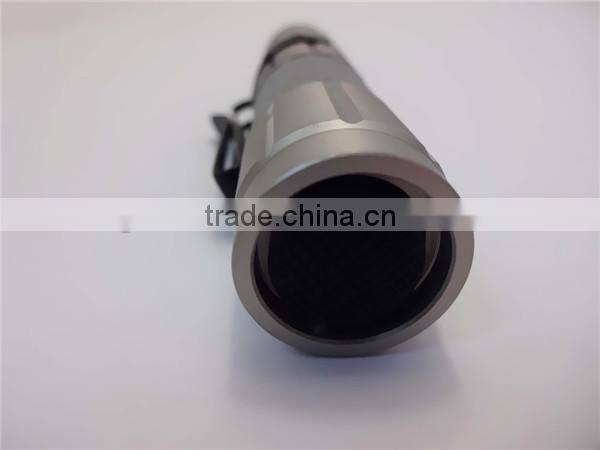 GS-5019 Aluminum 0.75W strong light led small torch light with rubber and clip