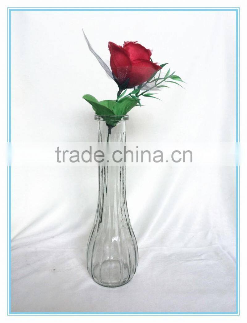 2016 Home decor clear glass vase for wedding decoration