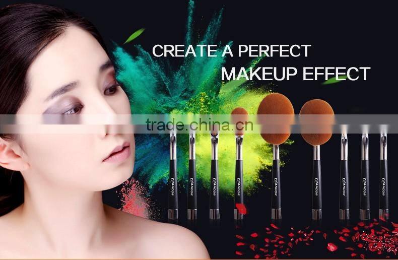 9 pieces rose golden high quality cosmetics brush wholesale