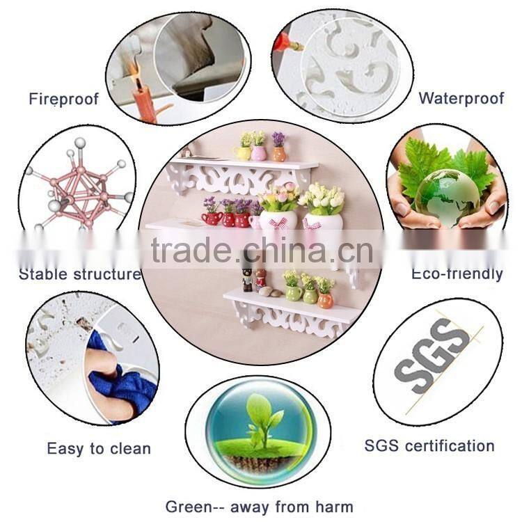 White wood exquisite design wall floating shelf display shelf unit home