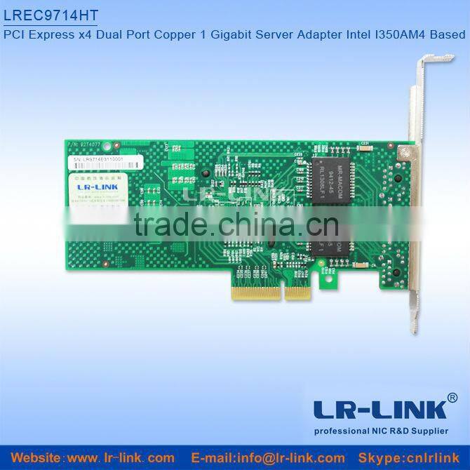 Intel i350 Chipset PCI Express X4 Gigabit 1G Network PCIe Quad GB Port Compatible I350-T4