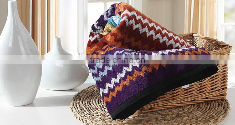 VEKEN home textile yarn dyed wholesale large 100% cotton beach towel