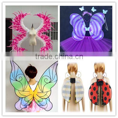 2016 Factory sale kids butterfly wings craft handmade party fairy wings