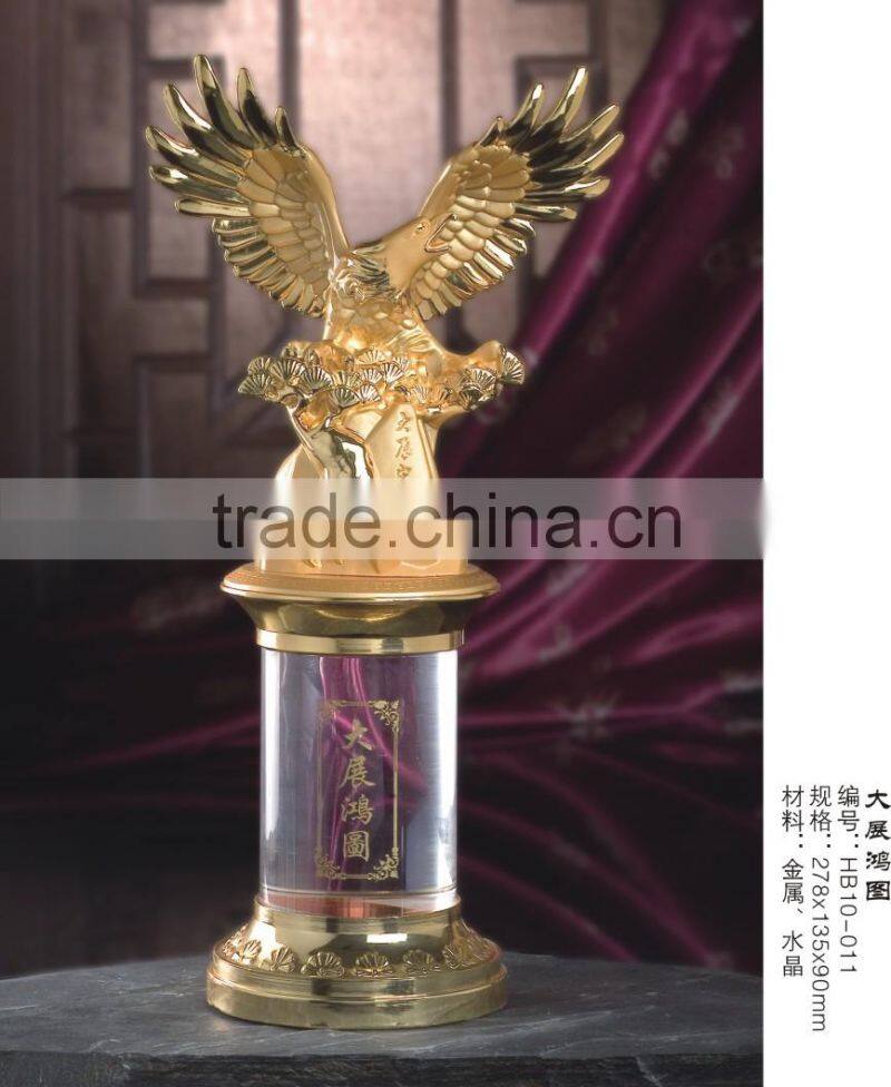 Factory Custom Plated Gold Metal Of Horse Trophy