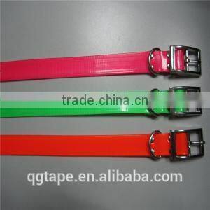 Waterproof reflective dog collar TPU coated nylon webbing dog belt