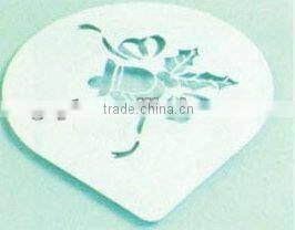 Plastic cake decoration designs cake stencil