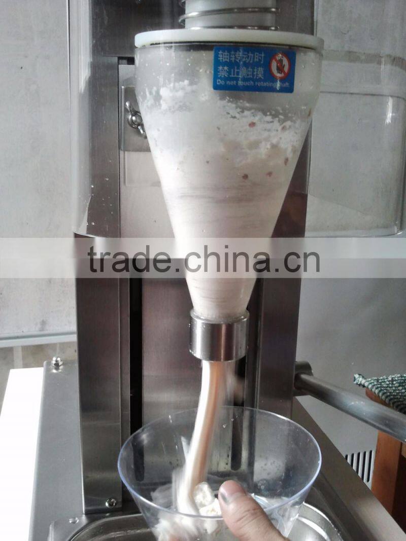 2016 all stainless steel standing style real fruit and nut ice cream mixer 178
