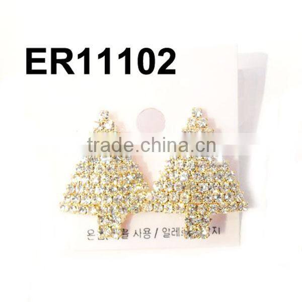 wholesale ladies glitter rhinestone prong studs