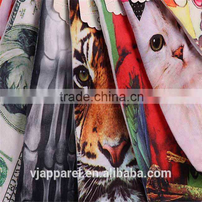 Women printing 3D socks wholesale short socks