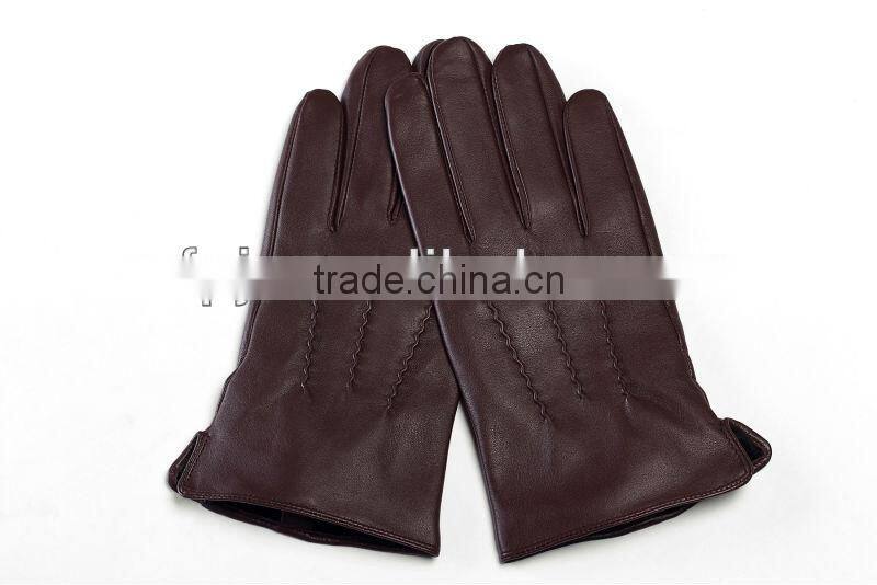 Customized Fashion Men Leather Glove Touch