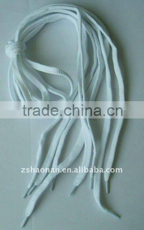High quality fashion customized flat waxed shoelaces