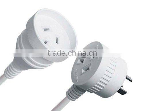 QIAOPU 7.5/10/15A AC Australia extension cord SAA power cord with plug