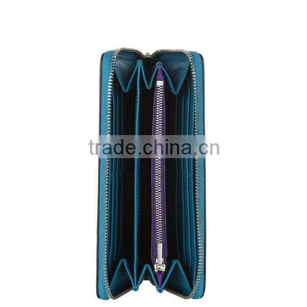 Promotional Colorful Women Envelope Leather Wallet