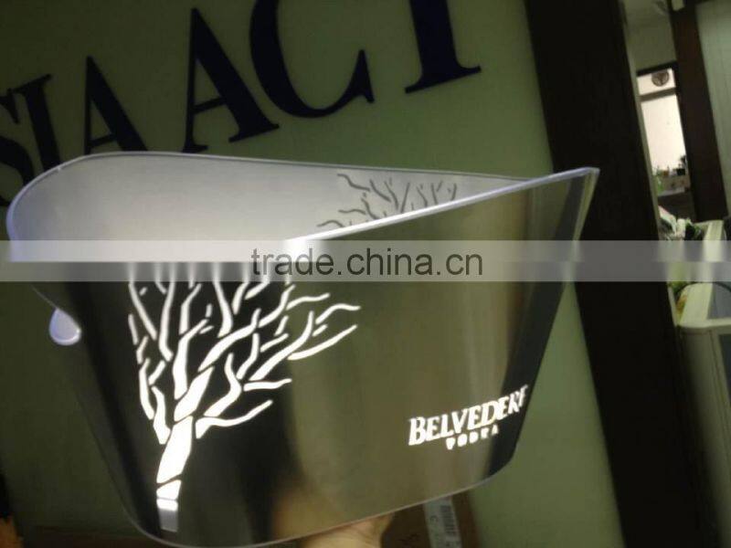 led ice bucket, grey goose, belvedere ice bucket