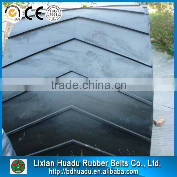 Herringbone rubber conveyor belts