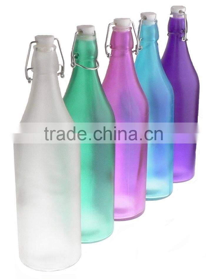 beautiful design fruit juice 1 liter glass bottle manufacturer