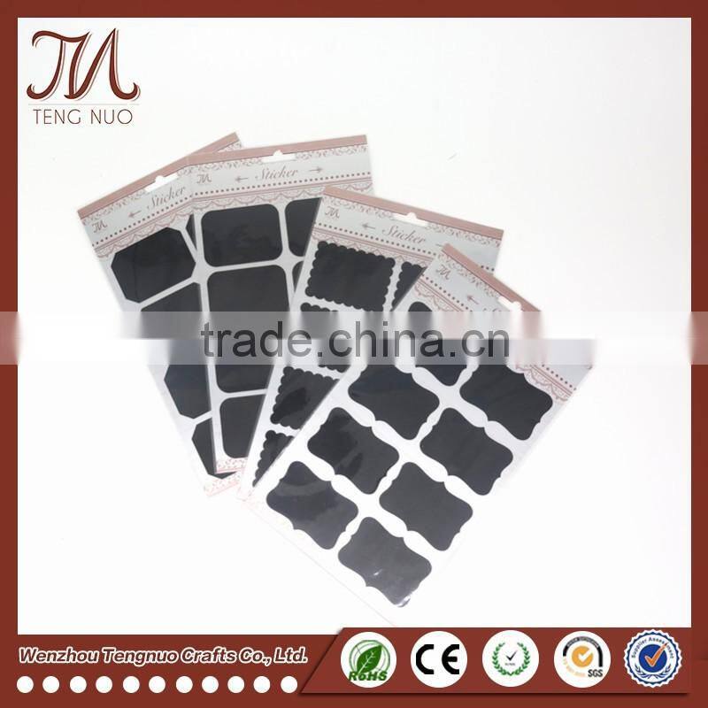 Factory Exported Labels Chalkboard PVC Decal Sticker
