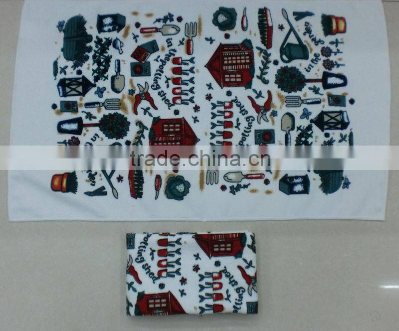 Custom printed tea towels screen printed tea towel Logo