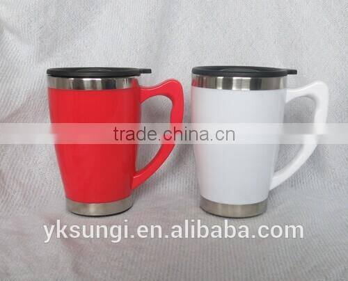 colorful travel thermo with handle 16 oz tumbler