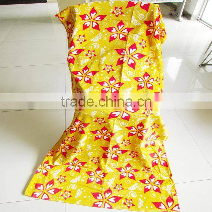 100% cotton green color special pineapple design printing beach towel pareo ethnic felling beach towel