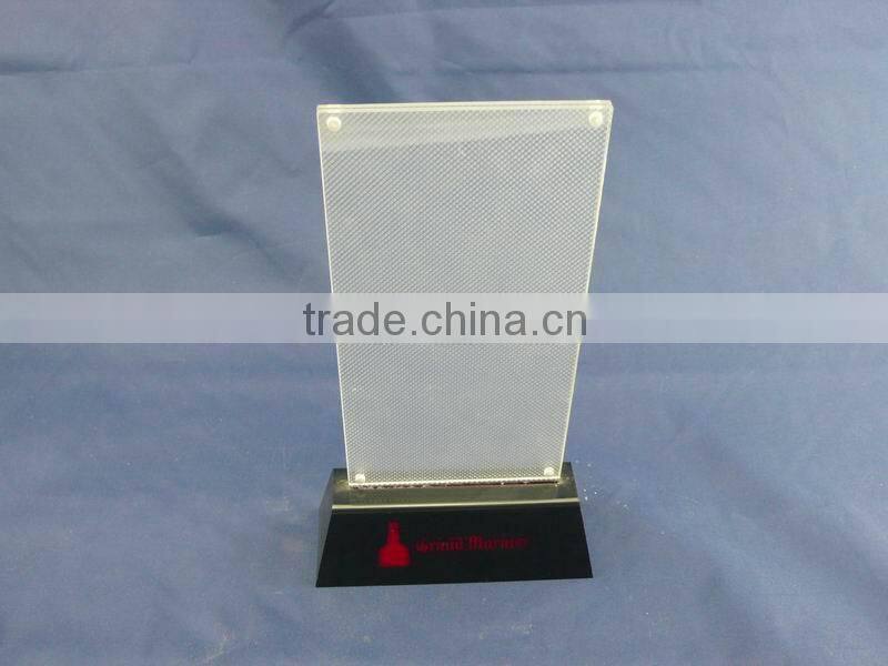 eco-friendly acrylic restaurant menu card holder with led base