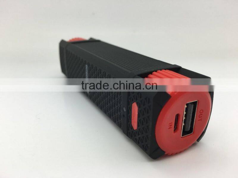 2016 New Outdoor Flash Light Power Bank Rechargerable 2600mah 6000mah 8000mah Power Bank