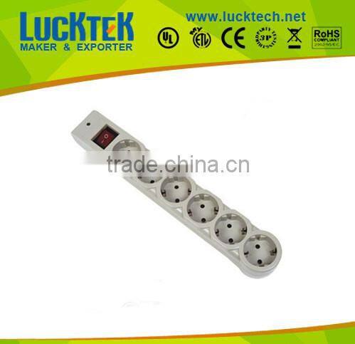 6-way Germany Power Extension Sockets outlets