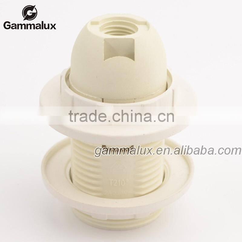 Top Quality White Plastic Shell E14 Bulb Socket Lamp Holder Adapter 250V 2A